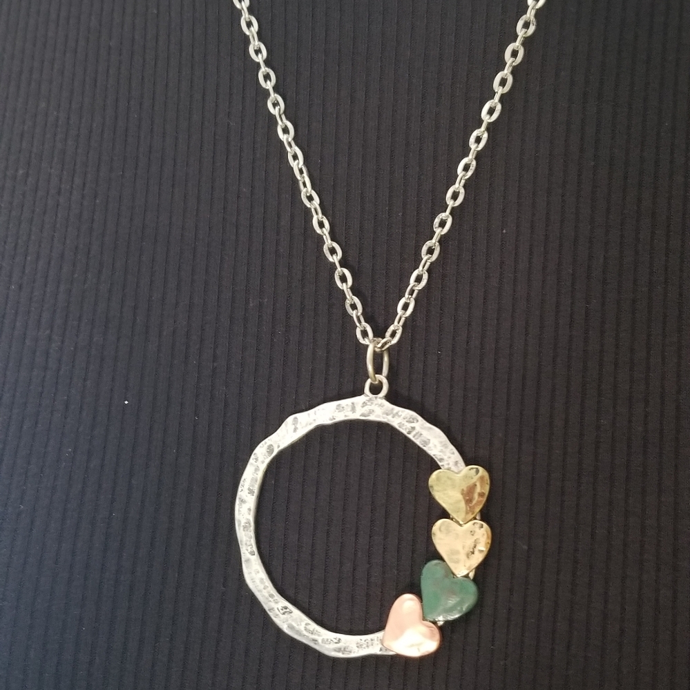 3/$15 NWT Nadine West RING O HEARTS necklace